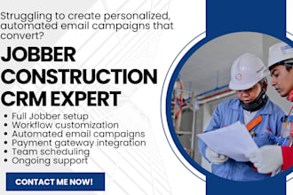 setup jobber management software, email campaigns, automatic payment, workflows
