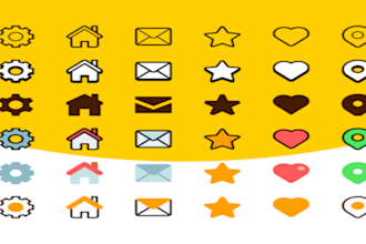 design unique and modern custom icons