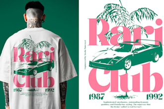 create streetwear clothing brand graphic designer t shirt
