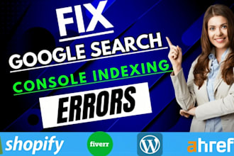 google search console errors, shopify indexing and coverage issue