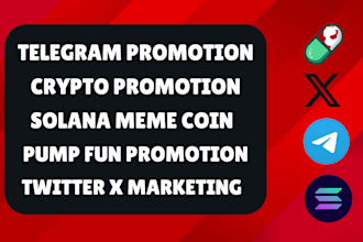 boost crypto token sales, sol meme coin, massive dex, pumpfun telegram promotion