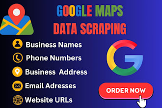 extract and scrape google maps data for business listings