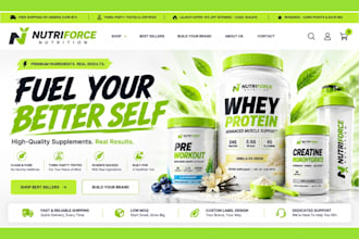 build private label supplement store supplement website health supplement store