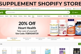 7figures health supplement shopify store supplement store supplement websites