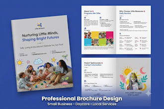 design professional brochures, company profiles, booklets