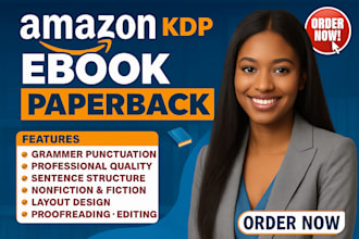 book formatting, book layout design, kindle ebook format, kdp book formatting