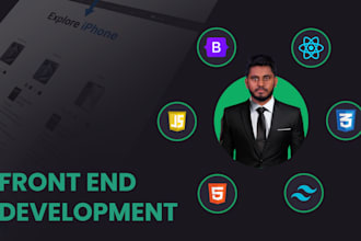 modern, responsive websites using react, plain HTML with CSS
