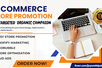 do redbubble store etsy SEO store promotion and shopify marketing to boost sales