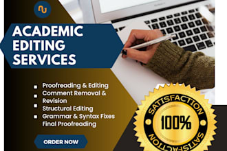 provide academic document editing and proofreading services