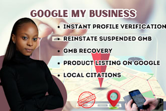 do verified gmb listing, reinstate suspended gmb, optimize gmb, with local seo