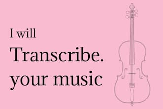 transcribe your music to sheet music