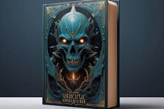design a fantasy, sci fi, or horror, book cover