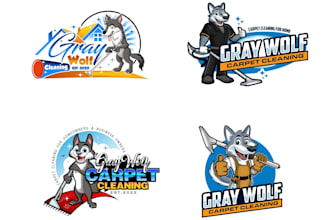 design unique wolf logo