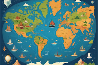 design great map in quality vector illustration