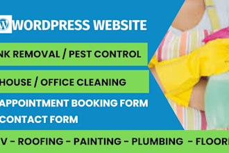 design cleaning service website with booking koala, amelia booking appointment
