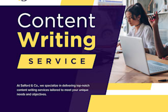 do SEO article writing, blog post writing, and content writing