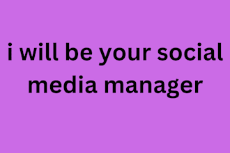 be your social media manager