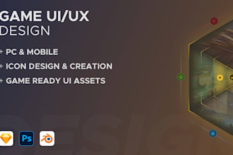 design 2d game UI and UX