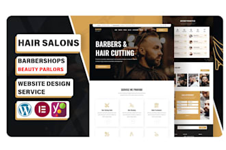design a modern hair salon website to boost your business