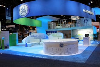 construct and design 3d trade show booth and exhibition booth