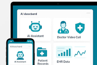 ai telemedicine biomedical healthcare ehr emr,hipaa doctor web app and assistant