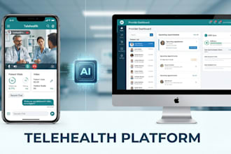 build ai hipaa telemedicine mobile app website with patient portal and ehr sync