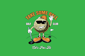 make improvement viewable golf mascot logo