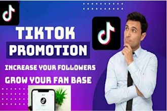 promote and grow tiktok account organically growth promotion