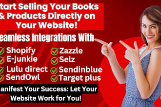 connect your website to sendowl, shopify,ejunkie,sendinblue,selz,zazzle or lulu