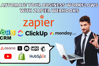 do automation for clickup, monday, zoho, hubspot, ghl, pipedrive, zapier