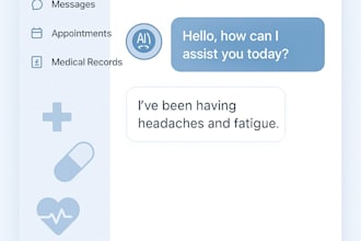 develop an ai health intake and triage support chatbot