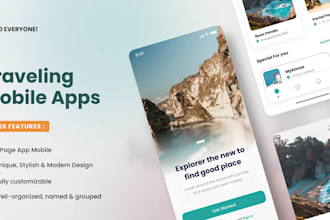 do best uiux travel app design in figma