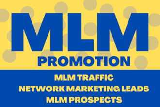 do organic MLM promotion MLM leads MLM traffic network marketing MLM marketing