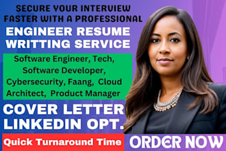 write software engineer, tech, software developer, cybersecurity, faang resume