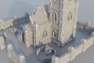 design a 3d terrain miniature with stl tabletop files for print ,3d environments