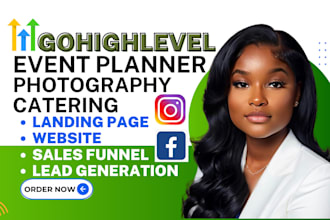 do event planner leads gohighlevel event planner landing page photography leads