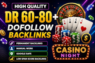 creat high quality SEO dofollow backlinks DR 50 to 90 plus