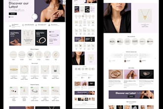 design  jewelry website, jewelry shopify store and luxury jewelry brand website