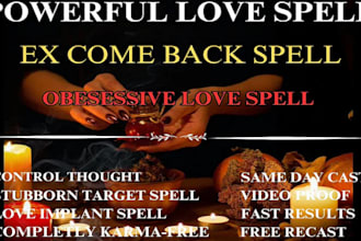 cast a supernatural instant contact me spell love spell now