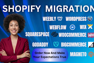 fully  copy, clone, duplicate, migrate any website to shopify