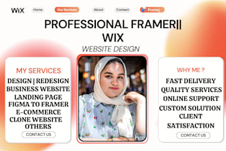 design framer landing page website figma to framer redesign wix ecommerce store