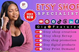 setup etsy stan store digital products design etsy listing etsy print on demand