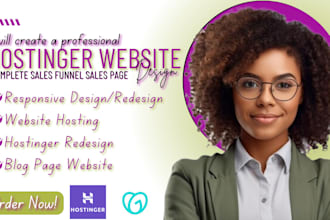 build hostinger website hosting website godaddy design squarespace website SEO