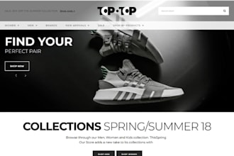design profitable sneakers shopify store footwear shoe store sneakers website