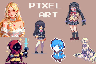 create 2d pixel art character design rpg 8bit sprite sheet pixel art animation