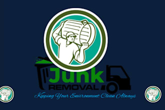 create a unique and creative junk removal logo for your business