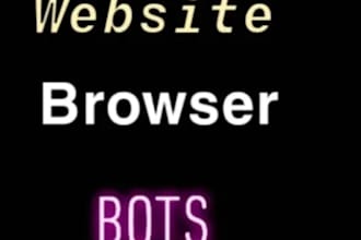 do web automation by selenium,python,chrome extension,web scraping,bot,puppeteer