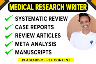 do medical publications, writing manuscript, and spss analysis