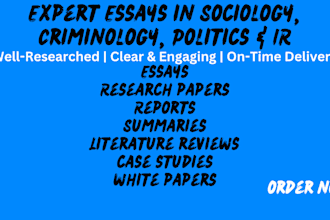 write on sociology, criminology, political science, and international relations