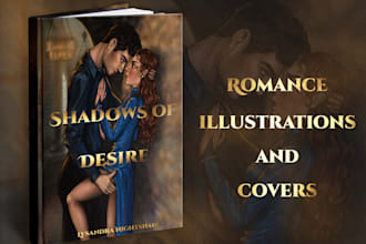 create romance book illustrations and covers